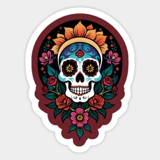 Day of the Dead Skull 09 Sticker